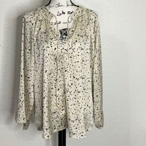 568- Bishop & Young NWOT Off-White & Black Animal Print, Size Large